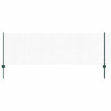Welded Wire Fence with Posts 100 x 0.8 m PVC-Coated Steel Green 3336543