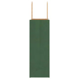 Paper Bags 250 pcs with Handles Green 21x11x31 cm 4101728