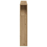 LED Headboard Artisan Oak 180x18.5x103.5 cm Engineered Wood 857691
