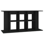 ZNTS Aquarium Stand Black 120x40x60 cm Engineered Wood 833592