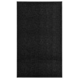 ZNTS Doormat Washable Black 90x150 cm 323413