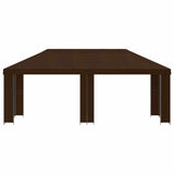 Garden Gazebo 6 x 3 m Brown Polyester and Steel 190 3376018