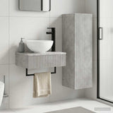 Bathroom Furniture Set 2 pcs Concrete Grey 33 x 34.5 x 100 cm 3406096