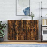 Wall Mounted Cabinets 2 pcs Smoked Oak 69.5x34x90 cm 3195624