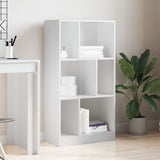 Bookcase White 57x28.5x107.5 cm Engineered Wood 848003