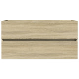 2 Piece Bathroom Furniture Set Ceramic and Engineered Wood 3307660