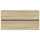 ZNTS 2 Piece Bathroom Furniture Set Ceramic and Engineered Wood 3307660