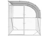 Chicken Coop Silver 200 x 150 x 215 cm Galvanised Steel 42042539