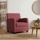 Armchair Wine Red Fabric 42043396