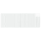Wall-Mounted Headboard EDE High Gloss White Engineered Wood 896079