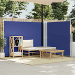 Retractable Side Awning Blue 140x600 cm 48458
