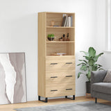 Highboard Sonoma Oak 69.5x34x180 cm Engineered Wood 3189408