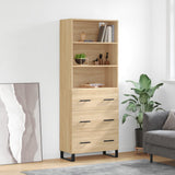 Highboard Sonoma Oak 69.5x34x180 cm Engineered Wood 3189408