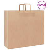 Paper Bags 250 pcs with Handles Brown 54x15x49 cm 4101822