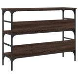 Console Table Brown Oak 100x32x75 cm Engineered Wood 839062