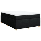 Box Spring Bed with Mattress Black 140x200 cm Fabric 3285382