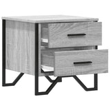 ZNTS Bedside Cabinets 2 pcs Grey Sonoma 40x41x40 cm Engineered Wood 848511