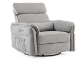 Electric Power Recliner Chair, 300&deg Swivel Rocker, Adjustable Headrest & Foldable Armrests, 330 15582255