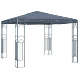 ZNTS Gazebo with LED String Lights 300x300 cm Anthracite 3070339