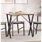 ZNTS Dining Table Legs X-Frame 80x40x73 cm Steel 357909