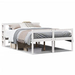 Senior Bed with Headboard without Mattress White 150x200 cm King Size 3305868