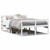 Senior Bed with Headboard without Mattress White 150x200 cm King Size 3305868