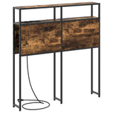 Storage Headboard with Shelf Smoked oak 75 cm Engineered wood 859722