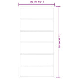 Sliding Door with Hardware Set ESG Glass&Aluminium 102x205 cm 3081955
