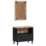 2 Piece Bathroom Furniture Set Solid Wood Mango 3310129
