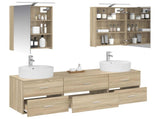 Bathroom Furniture Set 5 pcs Sonoma Oak 3406873