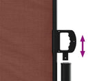 Retractable Side Awning Brown 120x600 cm 4004599