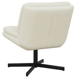 Swivel Relaxing Chair Cream 63 x 75 x 76 cm Velvet 42007367