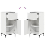 Bathroom Furniture Set with Drawer 2 pcs High Gloss White 3393097