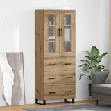 Highboard with Drawer 2 pcs Artisan Oak Engineered Wood 3415996