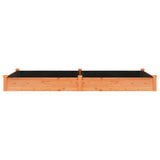 Garden Raised Bed with Liner Brown 240x120x25 cm Solid Wood Fir 364302