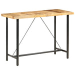 ZNTS Bar Table 150x70x107 cm Rough Mango Wood 286612