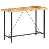 ZNTS Bar Table 150x70x107 cm Rough Mango Wood 286612