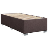 Box Spring Bed with Mattress Dark Brown 90x200 cm Fabric 3285788