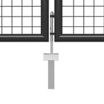 ZNTS Garden Gate Steel 400x75 cm Anthracite 144328