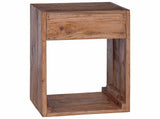 Bedside Table Brown 63 x 30 x 79 cm Solid Mahogany Wood 42012385