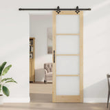 Sliding Door ORKDAL Natural and Black 78 x 232 cm 3332163