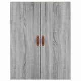 Wall Mounted Cabinet Grey Sonoma 69.5x34x90 cm 828402