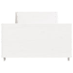 ZNTS Bed Frame without Mattress White 90x200 cm Solid Wood Pine 850777