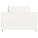 ZNTS Bed Frame without Mattress White 90x200 cm Solid Wood Pine 850777