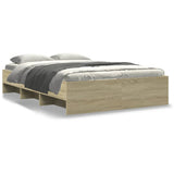 Bed Frame Sonoma Oak Engineered wood Double Bed Frame 3295683