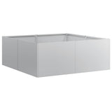 Planter 80x80x30 cm Galvanised Steel 860806