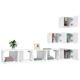 Wall-mounted TV Cabinet White Engineered Wood 3114574