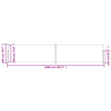 Retractable Side Awning Cream 200x1000 cm 318043