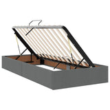 Storage Bed with Headboard Dark Grey 90 x 190 cm Fabric 3370044
