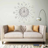 Wall Clock Silver 40 cm Metal 325165